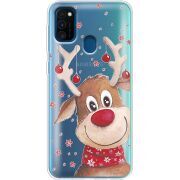 Прозрачный чехол BoxFace Samsung M215 Galaxy M21 Winter Deer