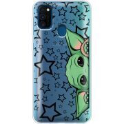 Прозрачный чехол BoxFace Samsung M215 Galaxy M21 Baby Yoda