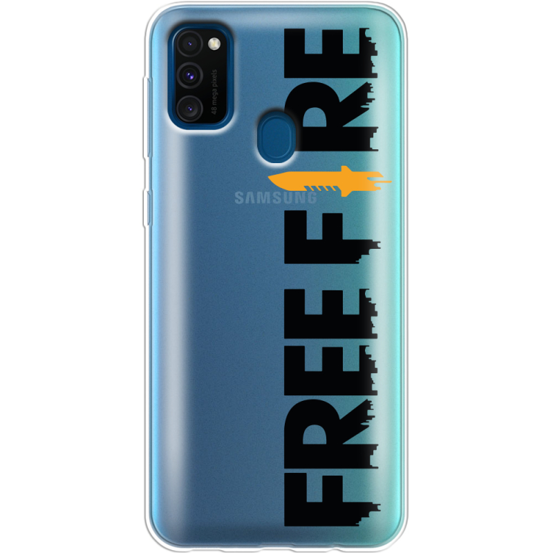 Прозрачный чехол BoxFace Samsung M215 Galaxy M21 Free Fire Black Logo