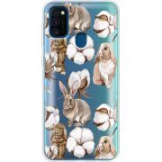 Прозрачный чехол BoxFace Samsung M215 Galaxy M21 Cotton and Rabbits