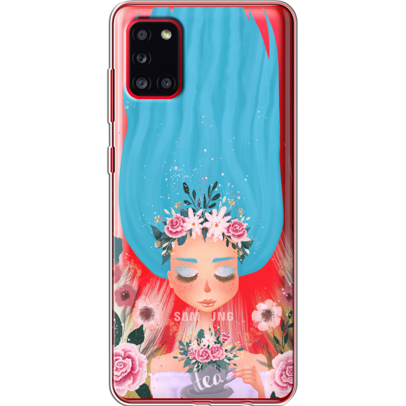 Прозрачный чехол BoxFace Samsung A315 Galaxy A31 Blue Hair