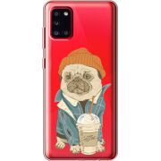 Прозрачный чехол BoxFace Samsung A315 Galaxy A31 Dog Coffeeman