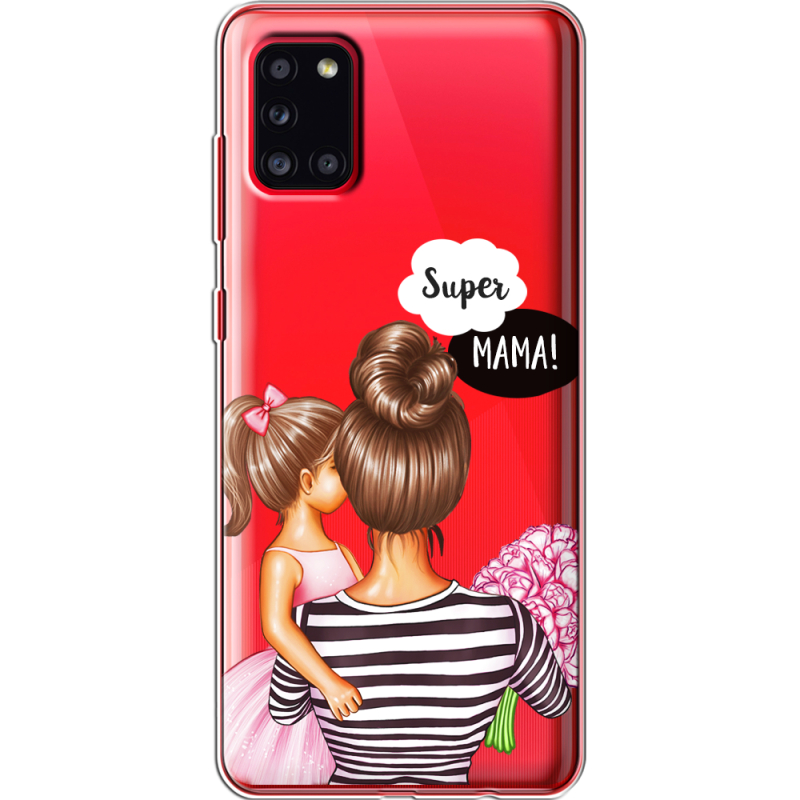 Прозрачный чехол BoxFace Samsung A315 Galaxy A31 Super Mama and Daughter