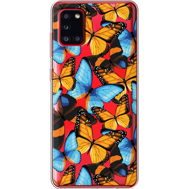 Прозрачный чехол BoxFace Samsung A315 Galaxy A31 Butterfly Morpho