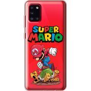 Прозрачный чехол BoxFace Samsung A315 Galaxy A31 Super Mario