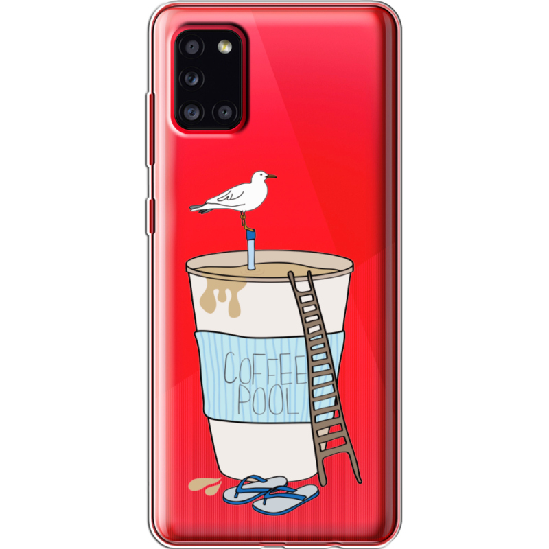 Прозрачный чехол BoxFace Samsung A315 Galaxy A31 Segull in Cofee Pool