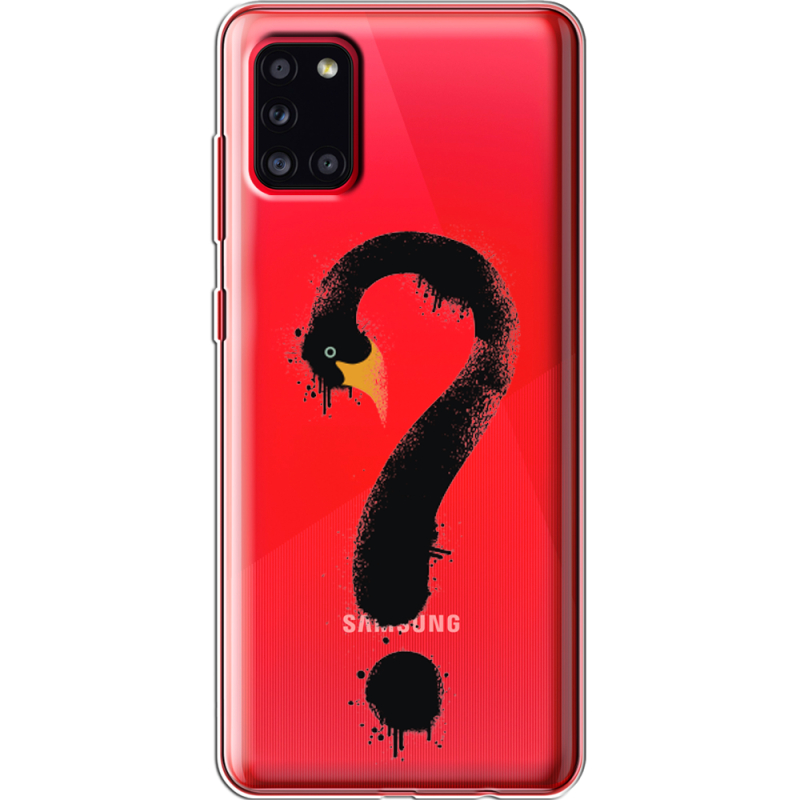 Прозрачный чехол BoxFace Samsung A315 Galaxy A31 Swan question