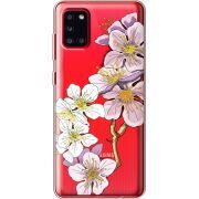 Прозрачный чехол BoxFace Samsung A315 Galaxy A31 Cherry Blossom