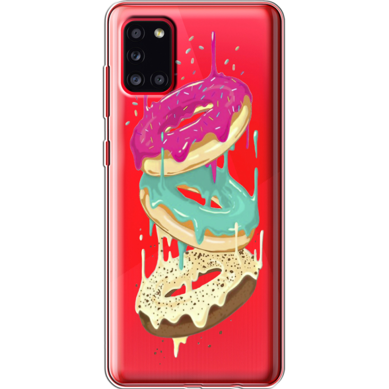 Прозрачный чехол BoxFace Samsung A315 Galaxy A31 Donuts