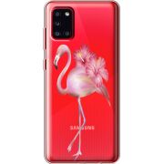 Прозрачный чехол BoxFace Samsung A315 Galaxy A31 Floral Flamingo