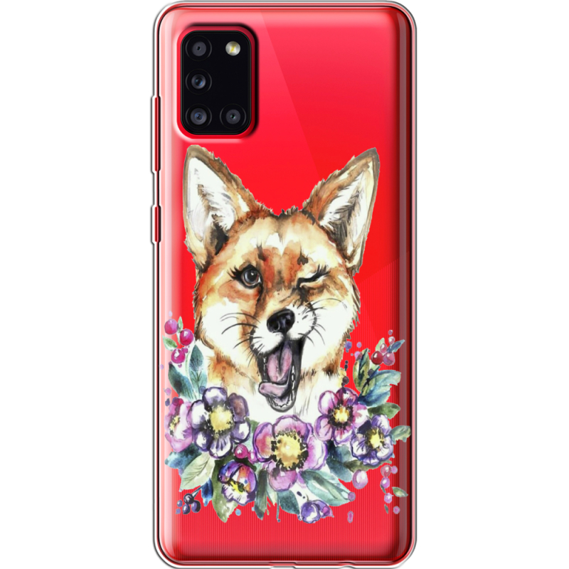 Прозрачный чехол BoxFace Samsung A315 Galaxy A31 Winking Fox