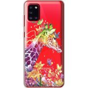 Прозрачный чехол BoxFace Samsung A315 Galaxy A31 Colorful Giraffe