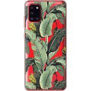 Прозрачный чехол BoxFace Samsung A315 Galaxy A31 Banana Leaves