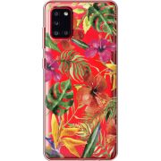 Прозрачный чехол BoxFace Samsung A315 Galaxy A31 Tropical Flowers