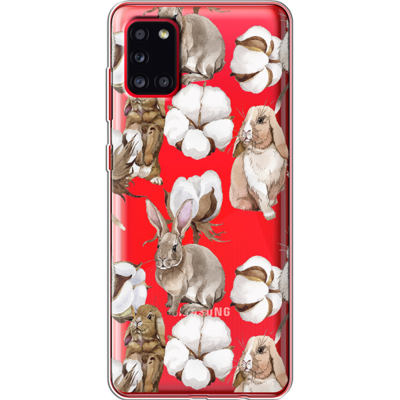 Прозрачный чехол BoxFace Samsung A315 Galaxy A31 Cotton and Rabbits