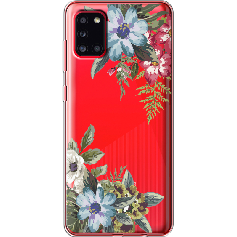 Прозрачный чехол BoxFace Samsung A315 Galaxy A31 Floral