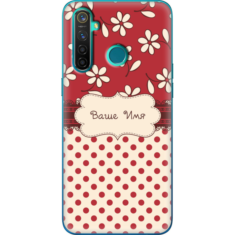 Чехол BoxFace Realme 5 Pro Именной Polka Dots