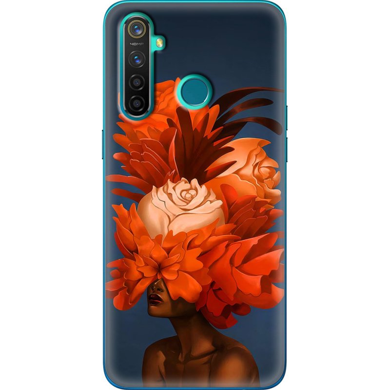 Чехол BoxFace Realme 5 Pro Exquisite Orange Flowers