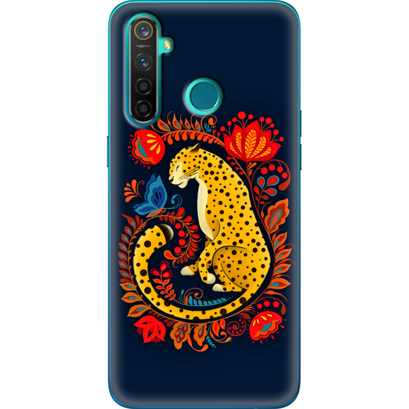 Чехол BoxFace Realme 5 Pro Petrykivka Leopard