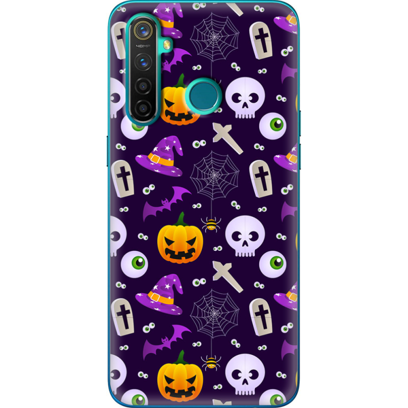 Чехол BoxFace Realme 5 Pro Halloween Purple Mood