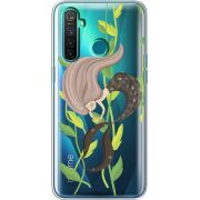 Прозрачный чехол BoxFace Realme 5 Pro Cute Mermaid