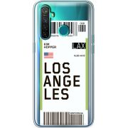Прозрачный чехол BoxFace Realme 5 Pro Ticket Los Angeles