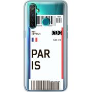 Прозрачный чехол BoxFace Realme 5 Pro Ticket Paris