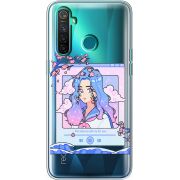 Прозрачный чехол BoxFace Realme 5 Pro The Sakuras Will Cry For You