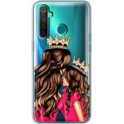 Прозрачный чехол BoxFace Realme 5 Pro Queen and Princess