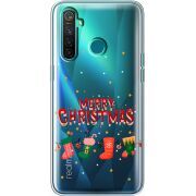 Прозрачный чехол BoxFace Realme 5 Pro Merry Christmas