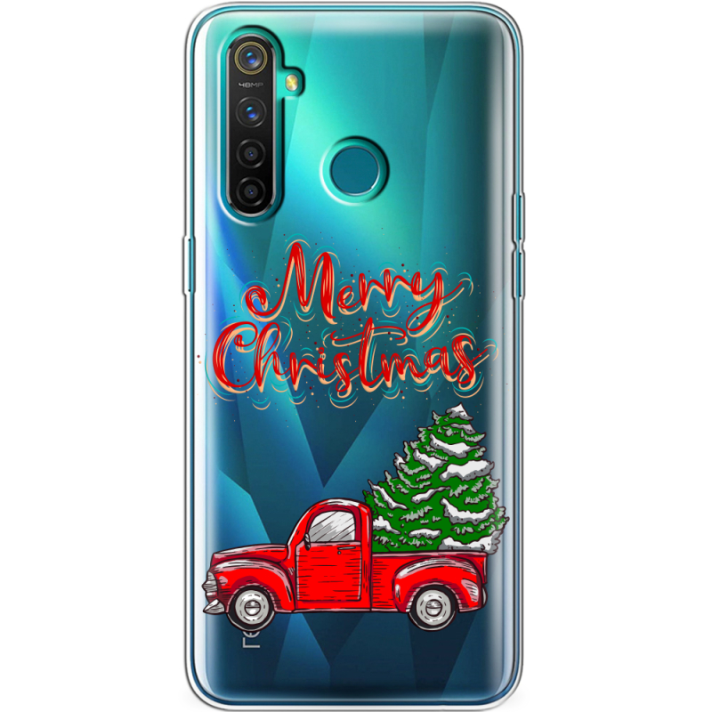 Прозрачный чехол BoxFace Realme 5 Pro Holiday Car