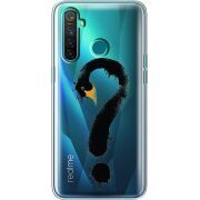 Прозрачный чехол BoxFace Realme 5 Pro Swan question