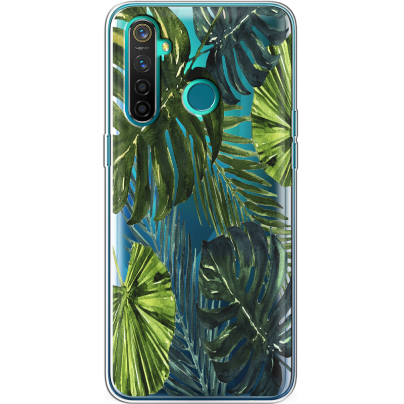 Прозрачный чехол BoxFace Realme 5 Pro Palm Tree