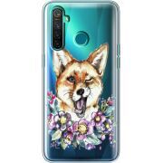 Прозрачный чехол BoxFace Realme 5 Pro Winking Fox