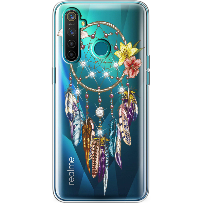 Чехол со стразами Realme 5 Pro Dreamcatcher