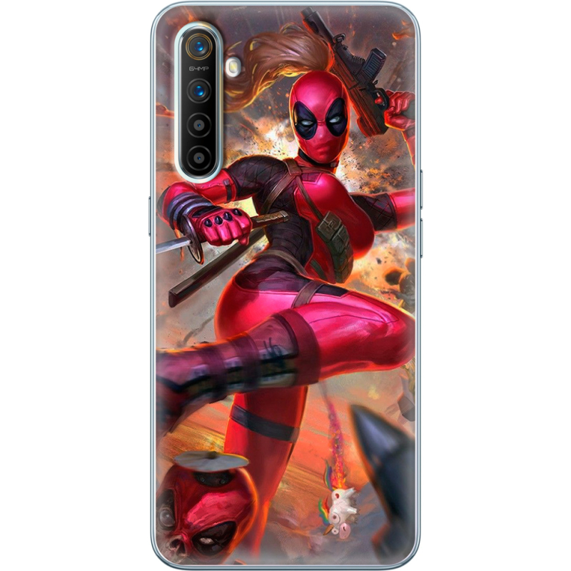 Чехол BoxFace Realme XT Woman Deadpool