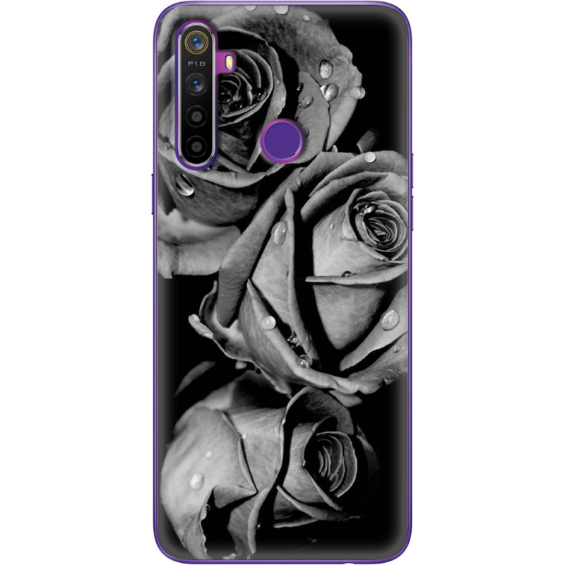 Чехол BoxFace Realme 5 / 6i Black and White Roses