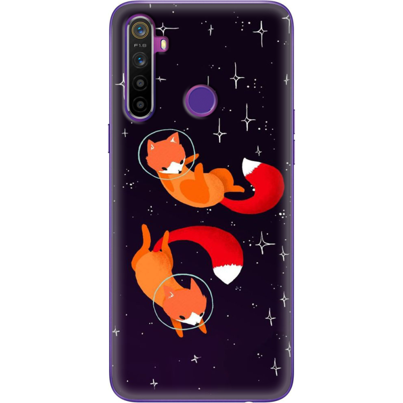 Чехол BoxFace Realme 5 / 6i Fox-Astronauts