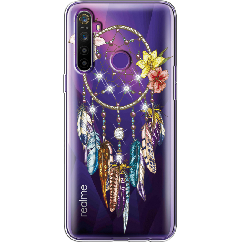 Чехол со стразами Realme 5 / 6i Dreamcatcher