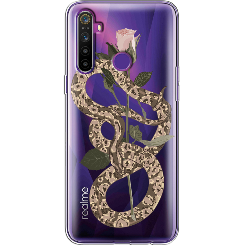 Прозрачный чехол BoxFace Realme 5 / 6i Glamor Snake