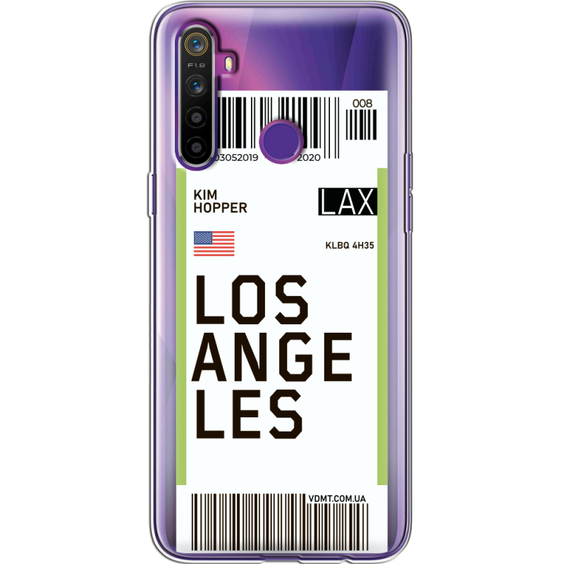 Прозрачный чехол BoxFace Realme 5 / 6i Ticket Los Angeles