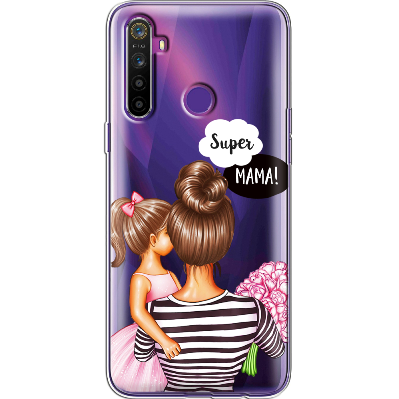 Прозрачный чехол BoxFace Realme 5 / 6i Super Mama and Daughter