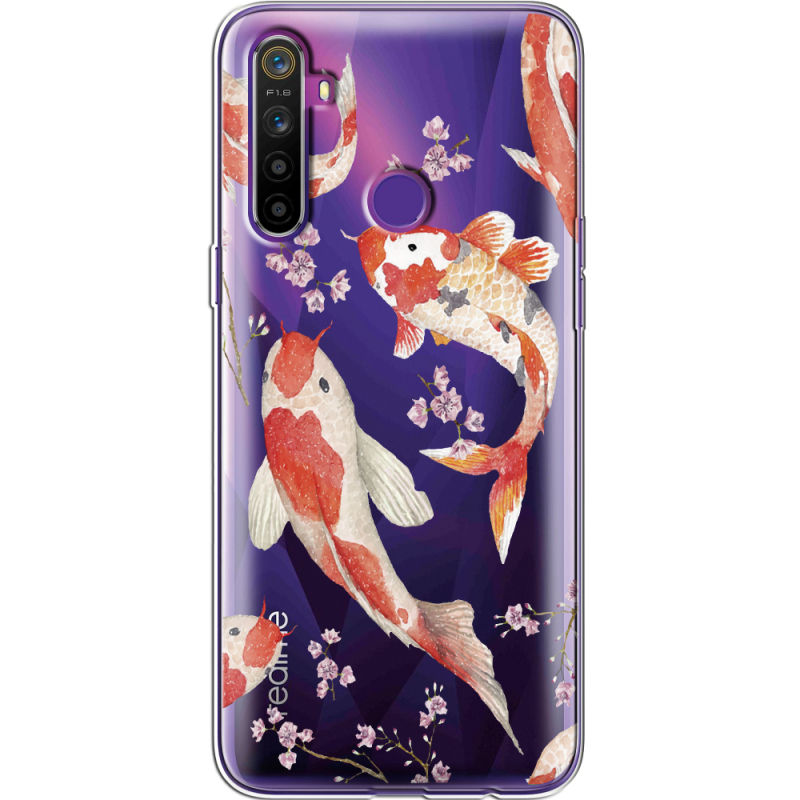 Прозрачный чехол BoxFace Realme 5 / 6i Japanese Koi Fish