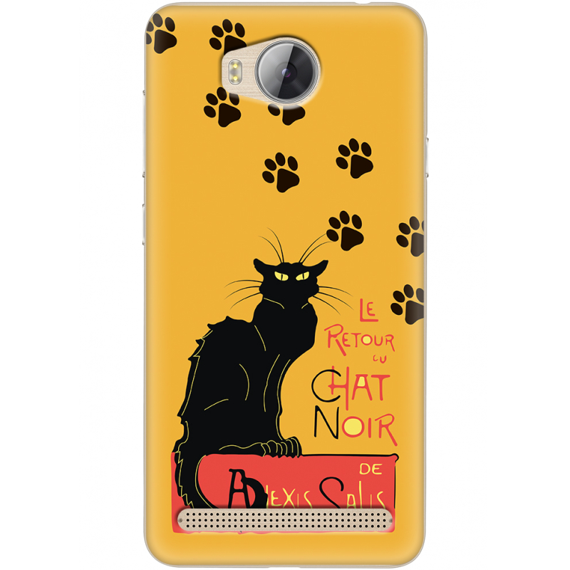 Чехол Uprint Huawei Ascend Y3 2 Noir Cat