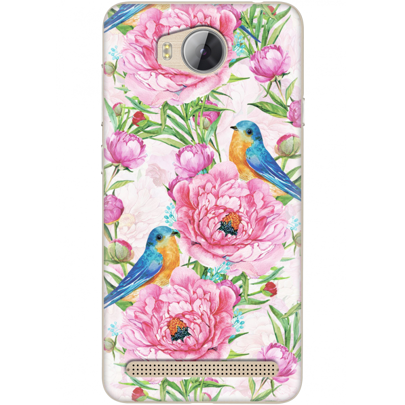 Чехол Uprint Huawei Ascend Y3 2 Birds and Flowers