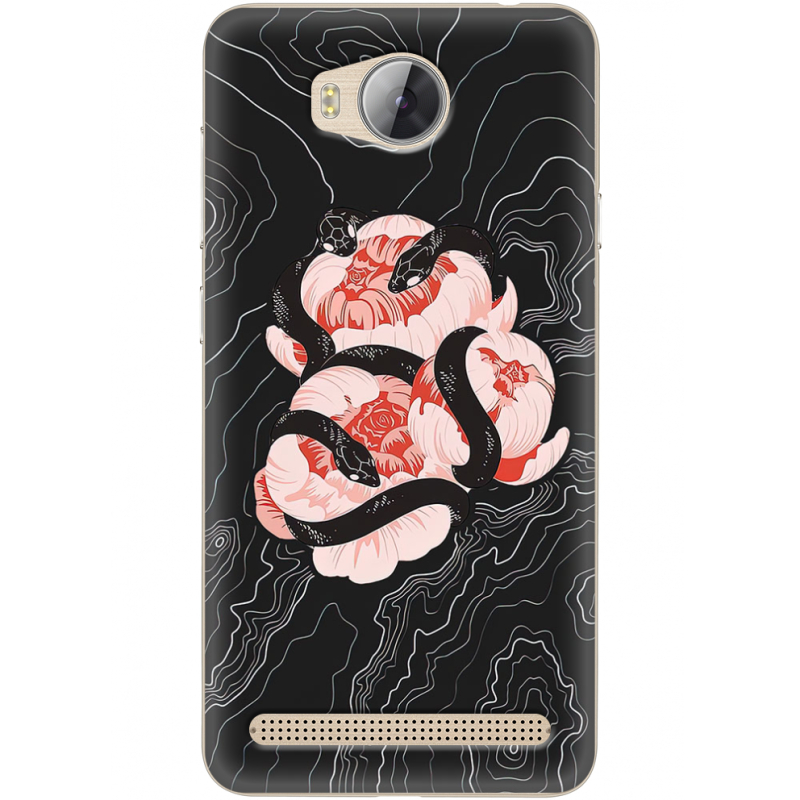 Чехол Uprint Huawei Ascend Y3 2 Snake Rose