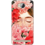 Чехол Uprint Huawei Ascend Y3 2 Girl in Flowers