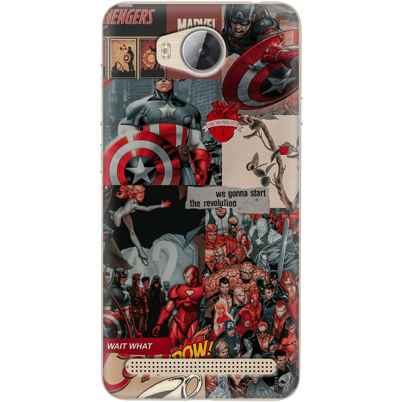 Чехол Uprint Huawei Ascend Y3 2 Marvel Avengers