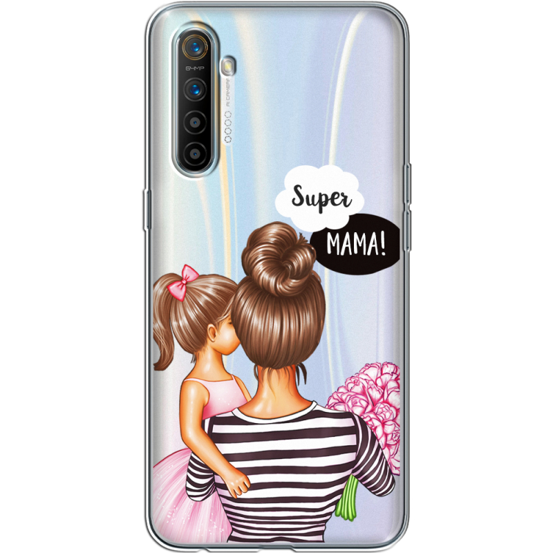 Прозрачный чехол BoxFace Realme XT Super Mama and Daughter