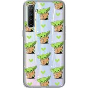 Прозрачный чехол BoxFace Realme XT Pattern Baby Yoda